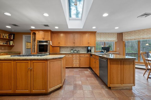 Glass Ceilings, Interior, Kitchen, Recessed Lighting, Stainless Steel Appliances