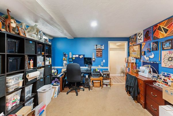 Home Office, Interior, Recessed Lighting