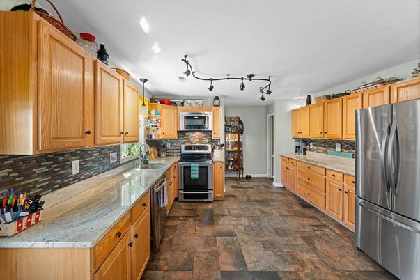 Interior, Kitchen, Recessed Lighting, Stainless Steel Appliances