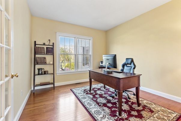 Home Office, Interior, Wood Texture Flooring