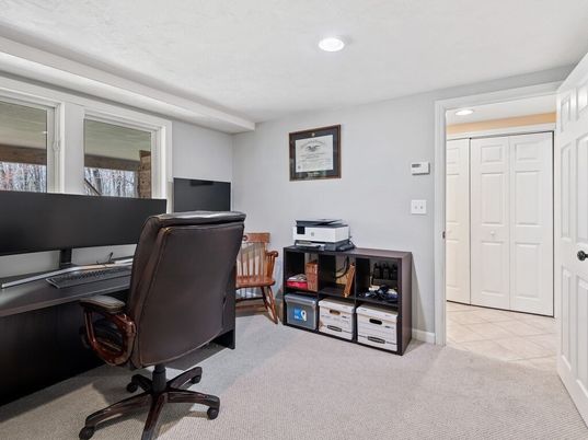 Home Office, Interior, Recessed Lighting