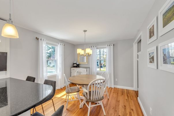 Chandelier, Dining room, Interior, Pendant Lights, Wood Texture Flooring