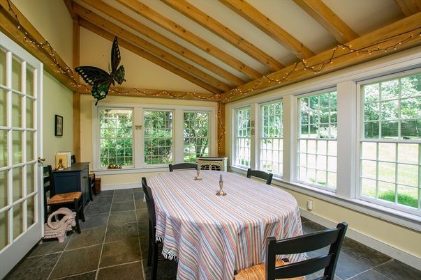 Dining room, Interior, Wooden Beams
