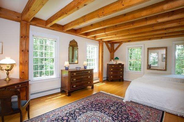 Bedroom, Interior, Wooden Beams, Wood Texture Flooring