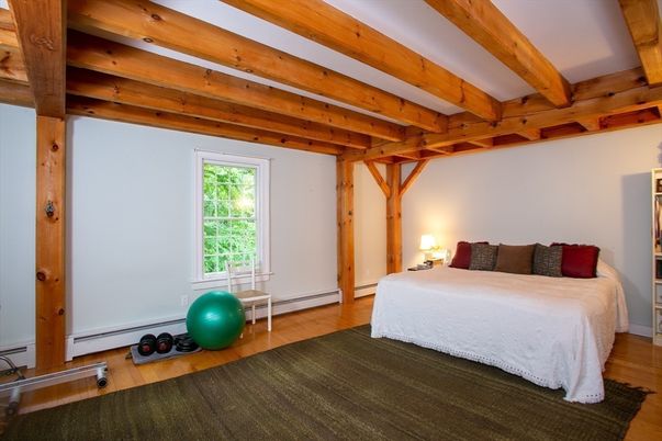 Bedroom, Interior, Wooden Beams, Wood Texture Flooring