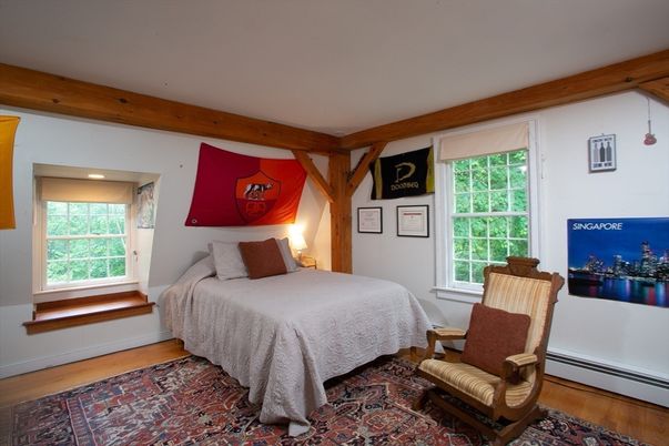 Bedroom, Interior, Wooden Beams, Wood Texture Flooring