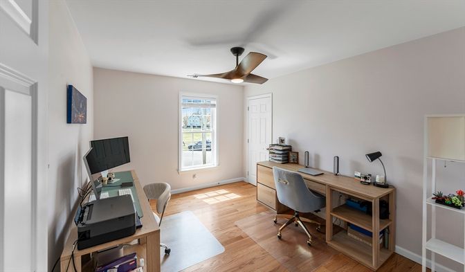Home Office, Interior, Wood Texture Flooring