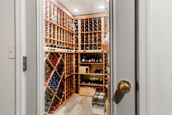 Interior, Recessed Lighting, Wine Storage, Wood Texture Flooring
