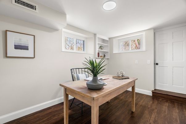 Home Office, Interior, Wood Texture Flooring