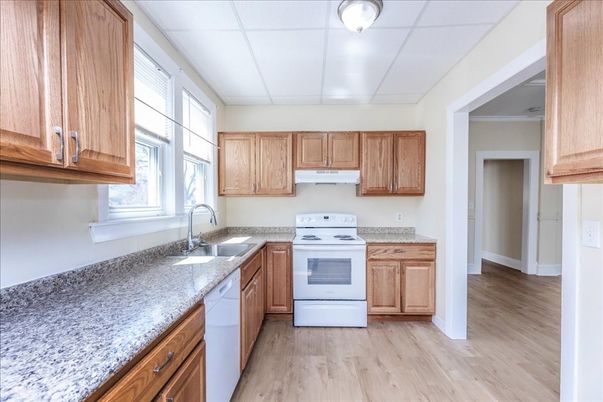 Interior, Kitchen, Wood Texture Flooring