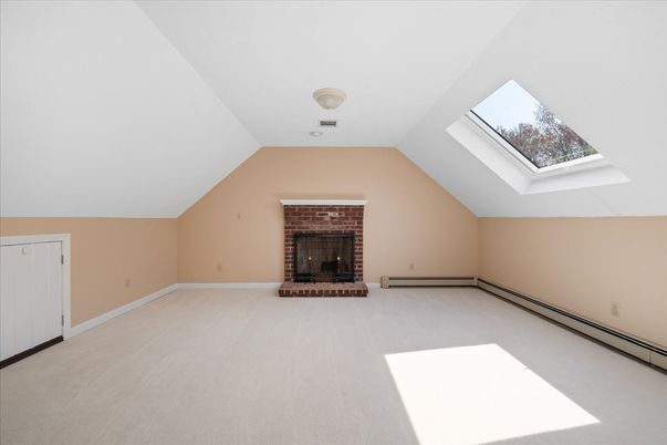 Empty room, Fireplace, Interior