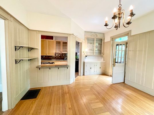Chandelier, Interior, Kitchen, Wood Texture Flooring