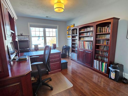 Home Office, Interior, Wood Texture Flooring