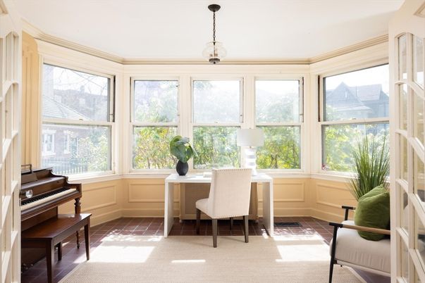 Home Office, Interior, Pendant Lights, Piano