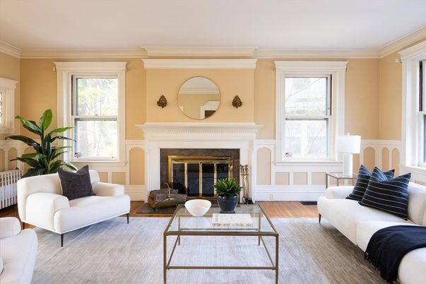 Fireplace, Interior, Living room, Wood Texture Flooring