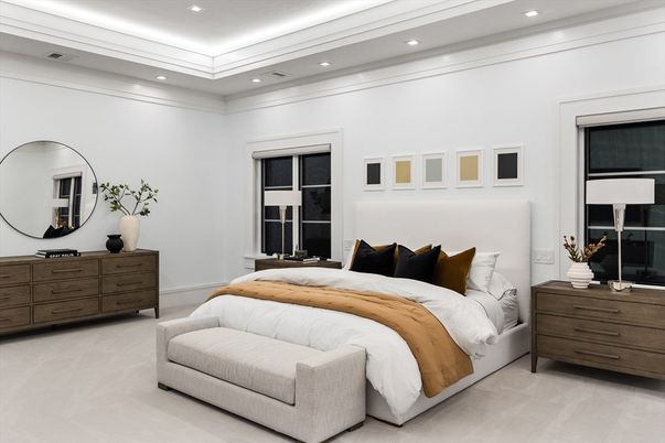Bedroom, Interior, Recessed Lighting