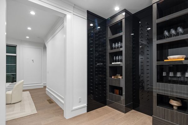 Fireplace, Interior, Recessed Lighting, Wood Texture Flooring