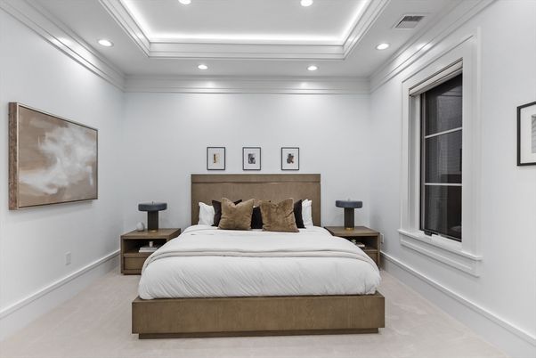 Bedroom, Interior, Recessed Lighting