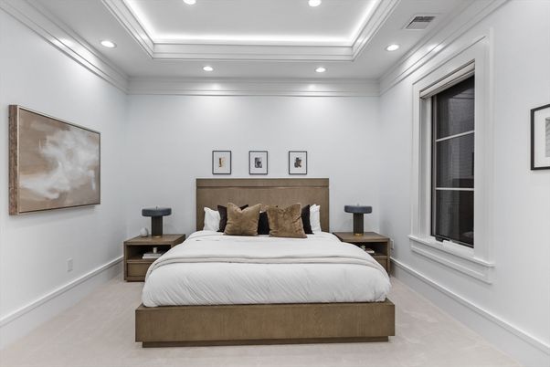Bedroom, Interior, Recessed Lighting