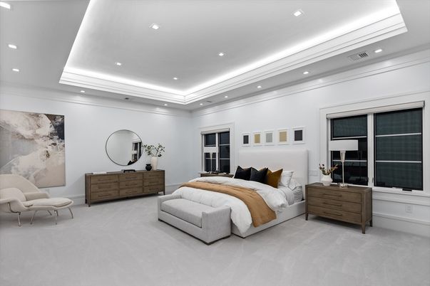 Bedroom, Interior, Recessed Lighting