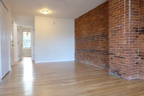 Empty room, Interior, Stone Walls, Wood Texture Flooring