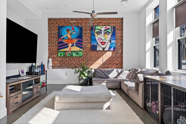 Interior, Living room, Stone Walls