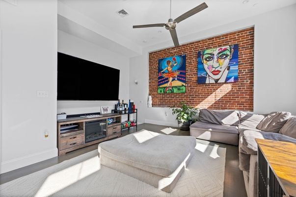 Interior, Living room, Stone Walls