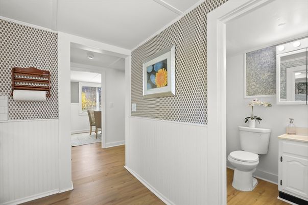Bathroom, Interior, Wood Texture Flooring