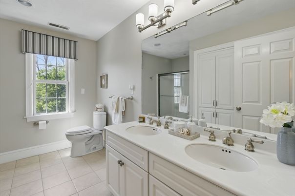 Bathroom, Dual Sink Vanities, Glass Shower, Interior