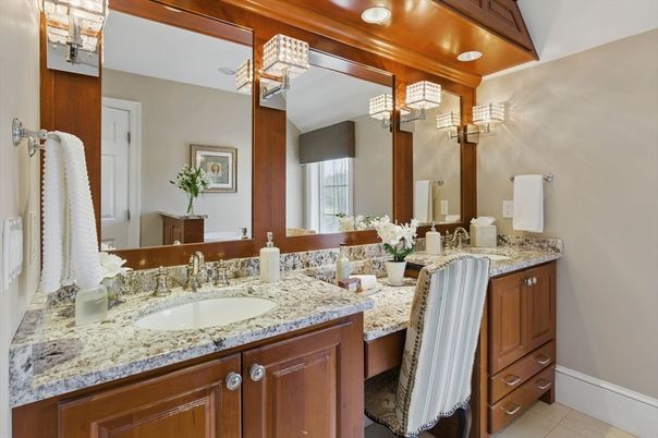 Bathroom, Dual Sink Vanities, Interior, Recessed Lighting