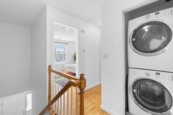 Interior, Recessed Lighting, Utility Closets, Washer, Wood Texture Flooring