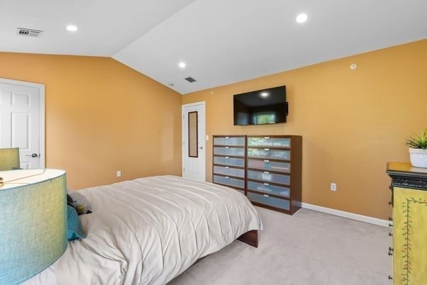 Bedroom, Interior, Recessed Lighting