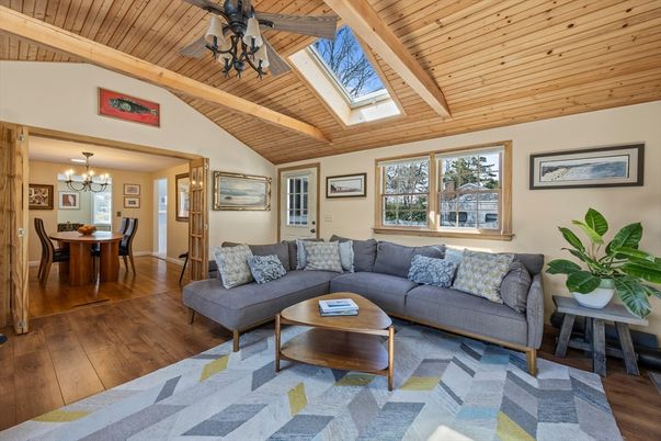 Chandelier, Dining room, Interior, Living room, Wooden Beams, Wooden Ceilings, Wood Texture Flooring