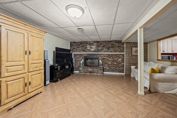 Fireplace, Interior, Stone Walls, Wood Texture Flooring