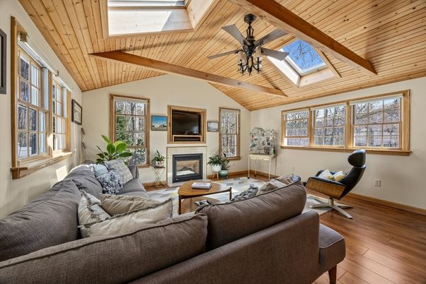 Fireplace, Interior, Living room, Wooden Beams, Wooden Ceilings, Wood Texture Flooring