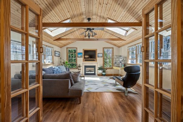 Fireplace, Interior, Living room, Wooden Beams, Wooden Ceilings, Wood Texture Flooring