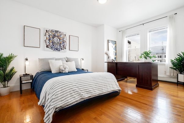 Bedroom, Interior, Wood Texture Flooring