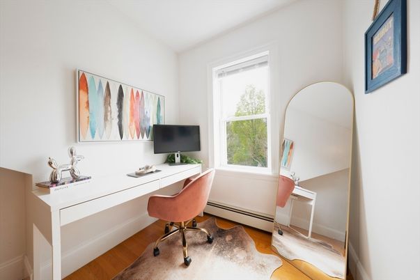 Home Office, Interior, Wood Texture Flooring
