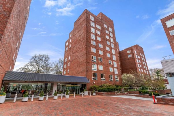 Exterior, Facade, Brick Facade, Condo Building