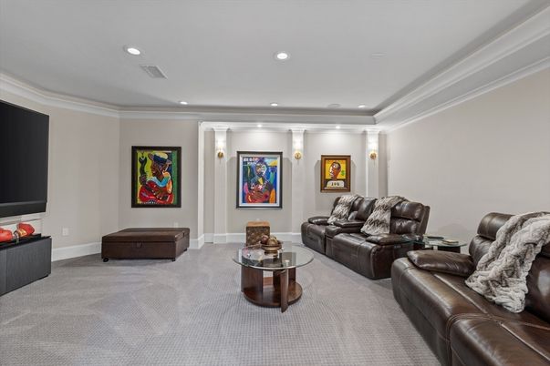 Interior, Living room, Recessed Lighting