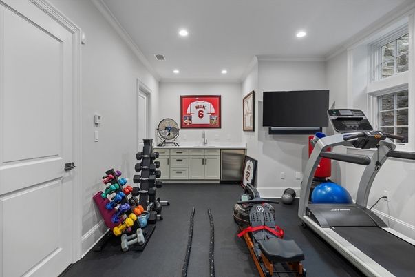 Fitness Equipment, Interior, Recessed Lighting
