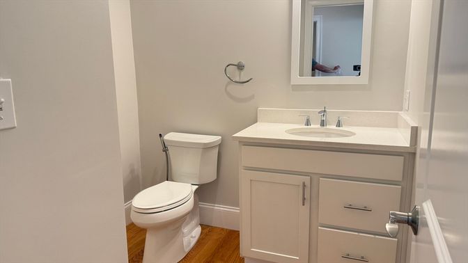 Bathroom, Interior, Wood Texture Flooring