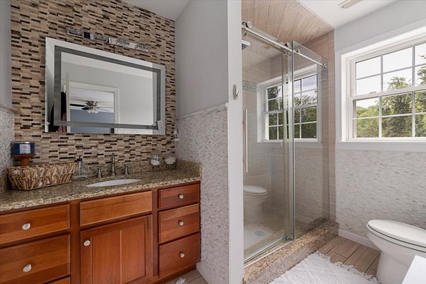 Bathroom, Glass Shower, Interior