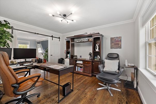 Home Office, Interior, Wood Texture Flooring