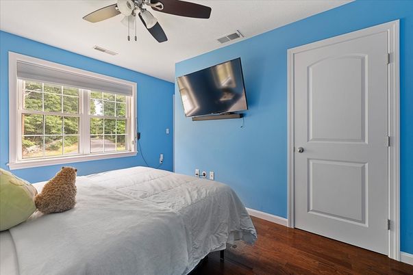 Bedroom, Interior, Wood Texture Flooring