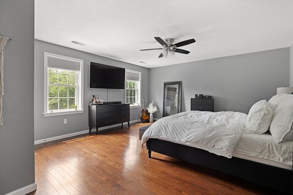 Bedroom, Interior, Wood Texture Flooring