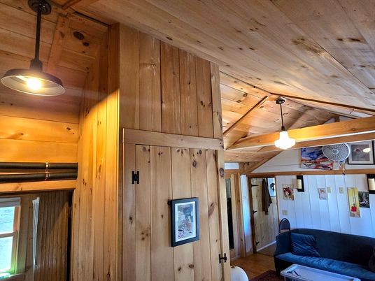 Interior, Pendant Lights, Wooden Ceilings, Wooden Walls