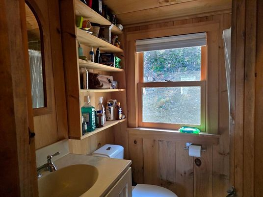 Bathroom, Interior, Wooden Ceilings, Wooden Walls