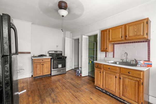 Interior, Kitchen, Wood Texture Flooring