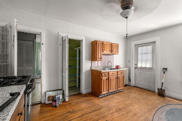 Interior, Kitchen, Wood Texture Flooring